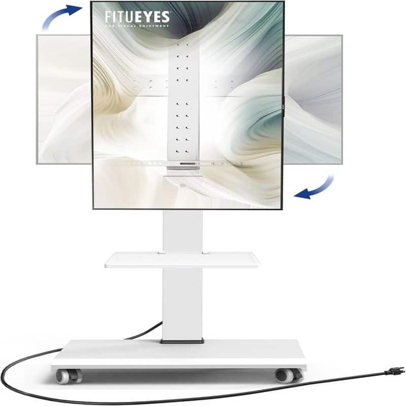 Rolling TV Stand with Power Outlet