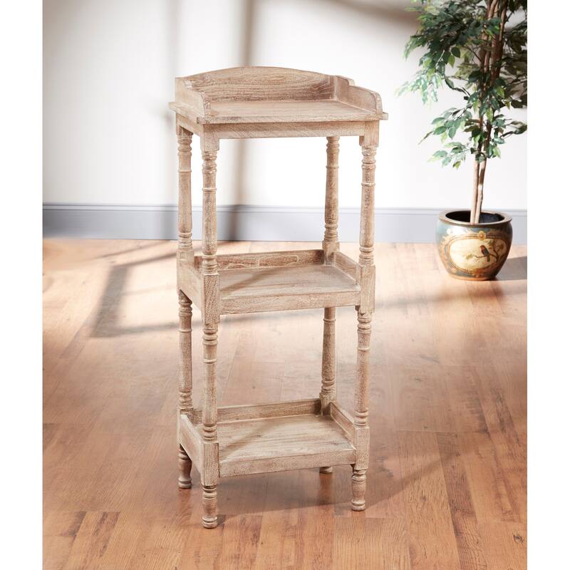 Aa Importing 48860-Br 3-Tier Shelf - 47 X 19.5 X 13.5 inches