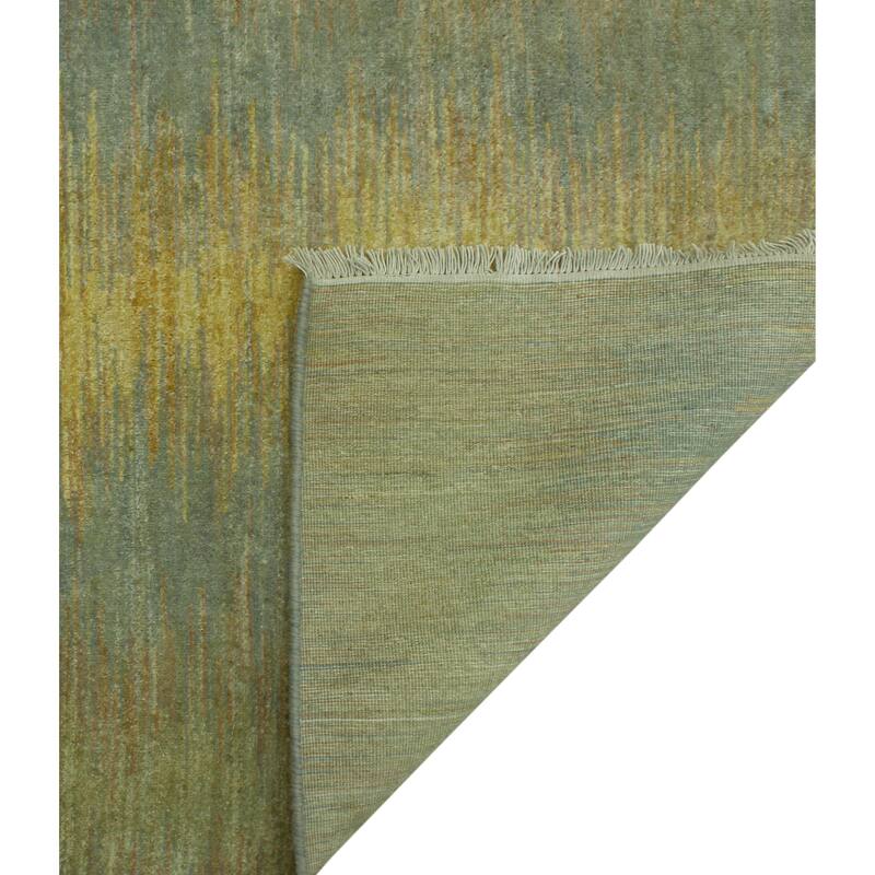 Kazak Bret Grey/Gold Rug - 5'10" x 8'10"
