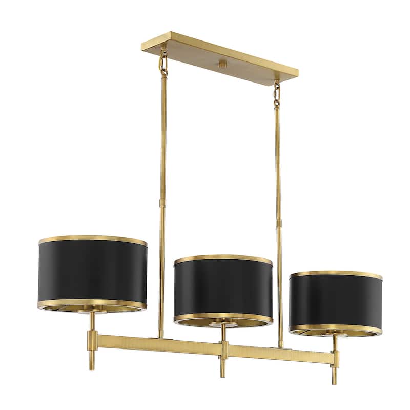 Savoy House Delphi 3 Light 10" Wide Linear Chandelier