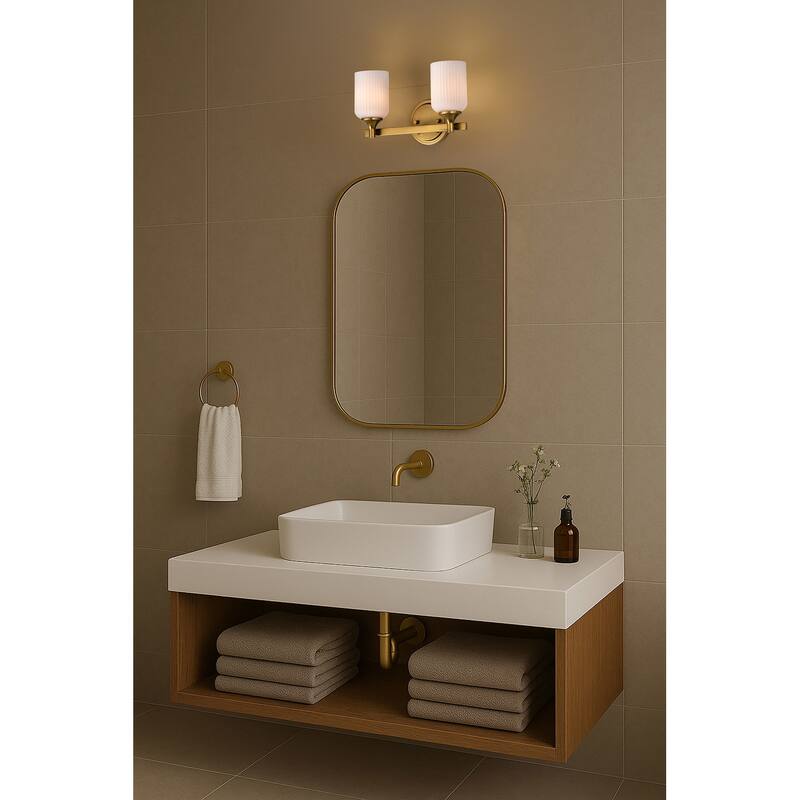Nuvo Lighting 60/8642 Solara 2 Light 14" Wide Vanity Light