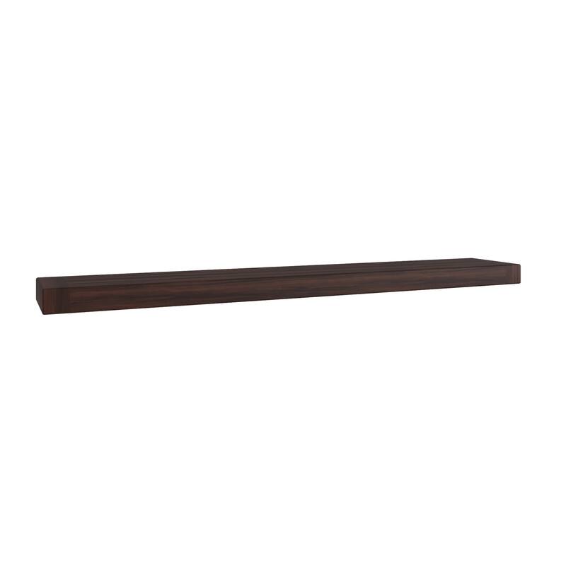 Obi OptiAREA Floating Teak Wall Shelf - Mocha - 36" Wide