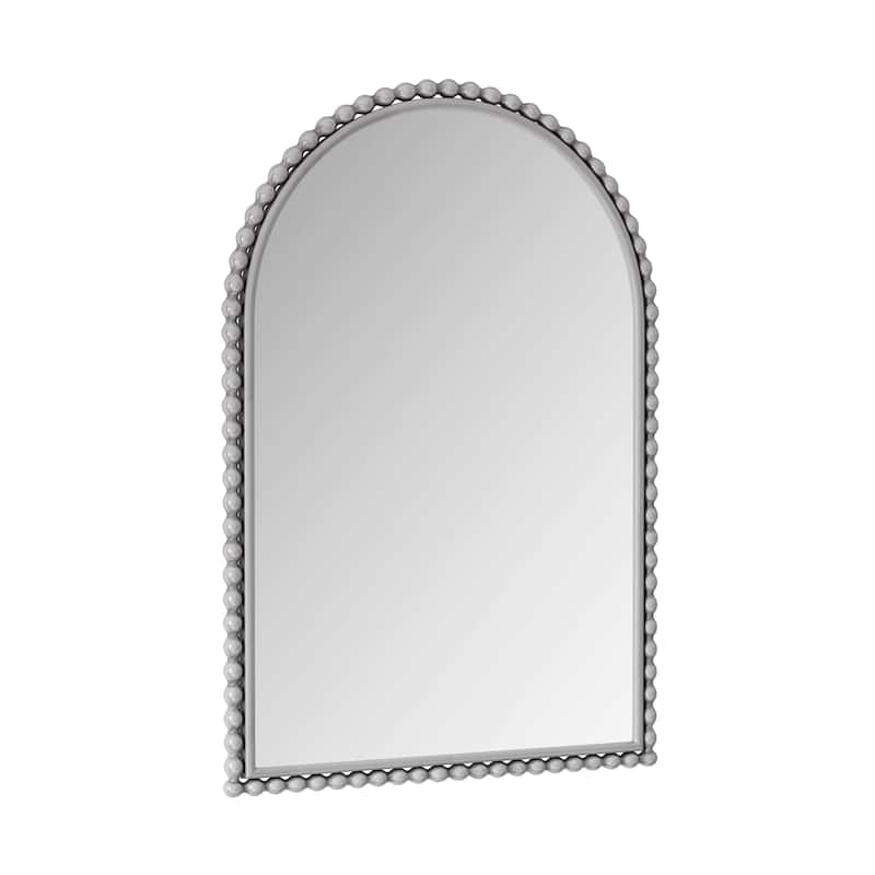 Iron Art Arch Vintage Vanity Mirror - Wall Hanging/Tabletop, Silver, Living Room - Silver