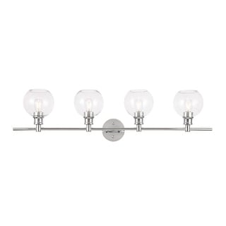 Elegant Lighting Collier 4 Light 38" Wide Bathroom Vanity Light with