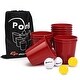preview thumbnail 1 of 7, Costway Yard Pong Giant Pong Game Set Carry Bag Outdoor Backyard Game - See Details Red - See Details - Kids