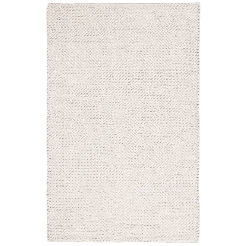 SAFAVIEH Hand-Loomed Natura Toshka Transitional Wool Rug - 6' Square - Ivory