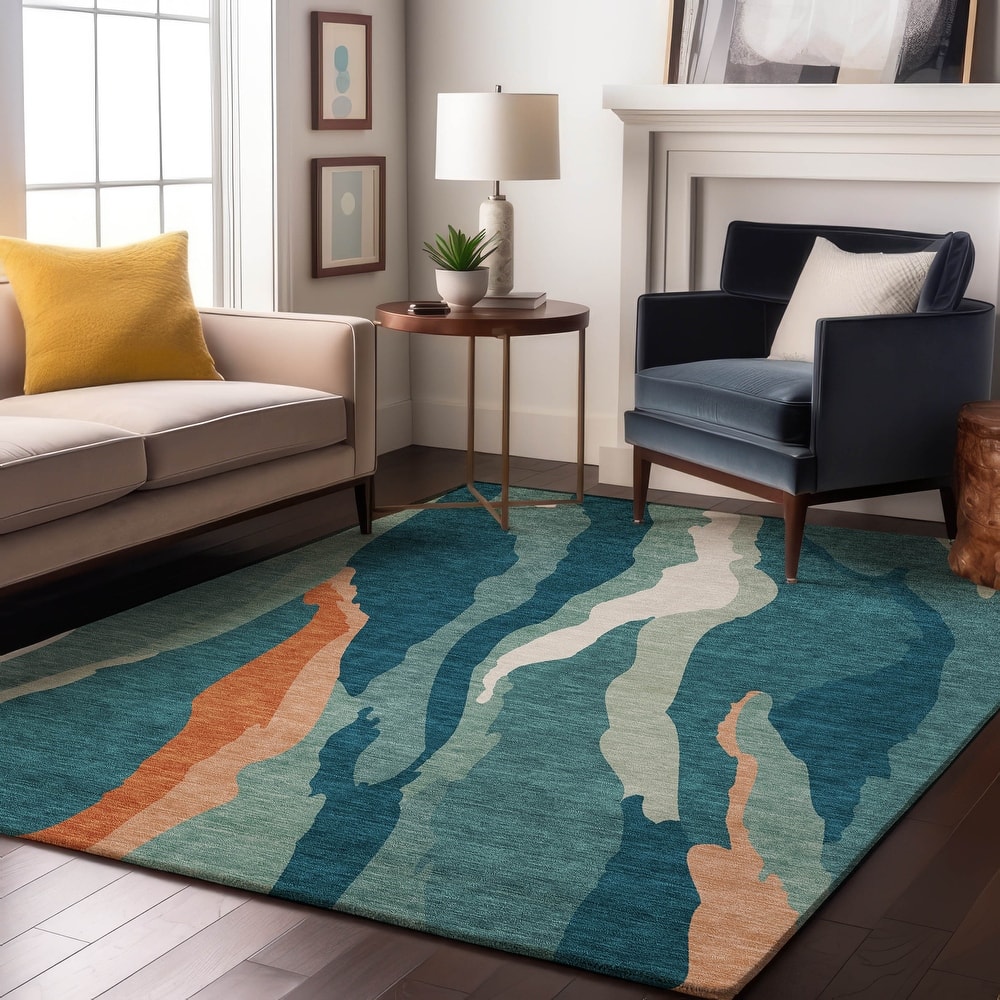 Premium Washable Super Soft Mid Century Modern Mayfield Rug