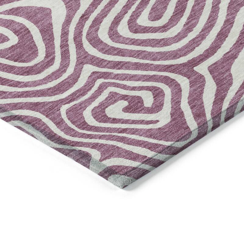 HomeRoots Abstract Transitional Rectangle Outdoor Rug