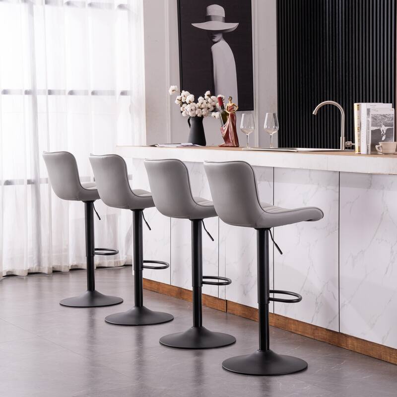 Counter Height Modern Swivel Barstools Set of 2