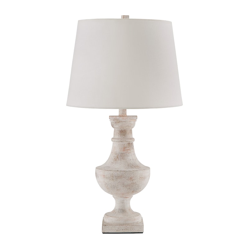 Hyperion Textured Off-White 1-Light Table Lamp by iNSPIRE Q Artisan
