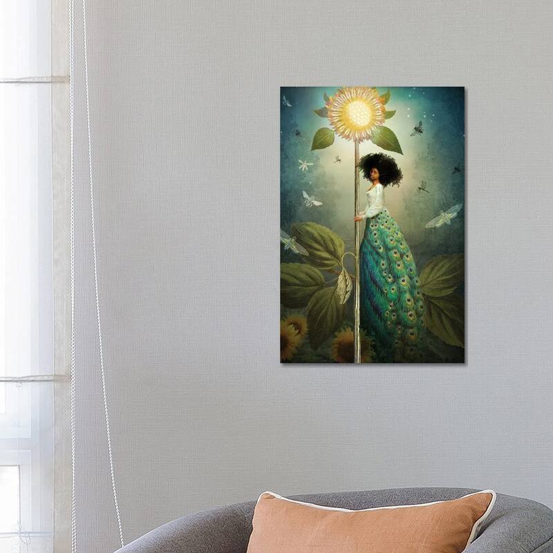 iCanvas "Queen Of Wands" by Catrin Welz-Stein Canvas Print - 26x18x1.5