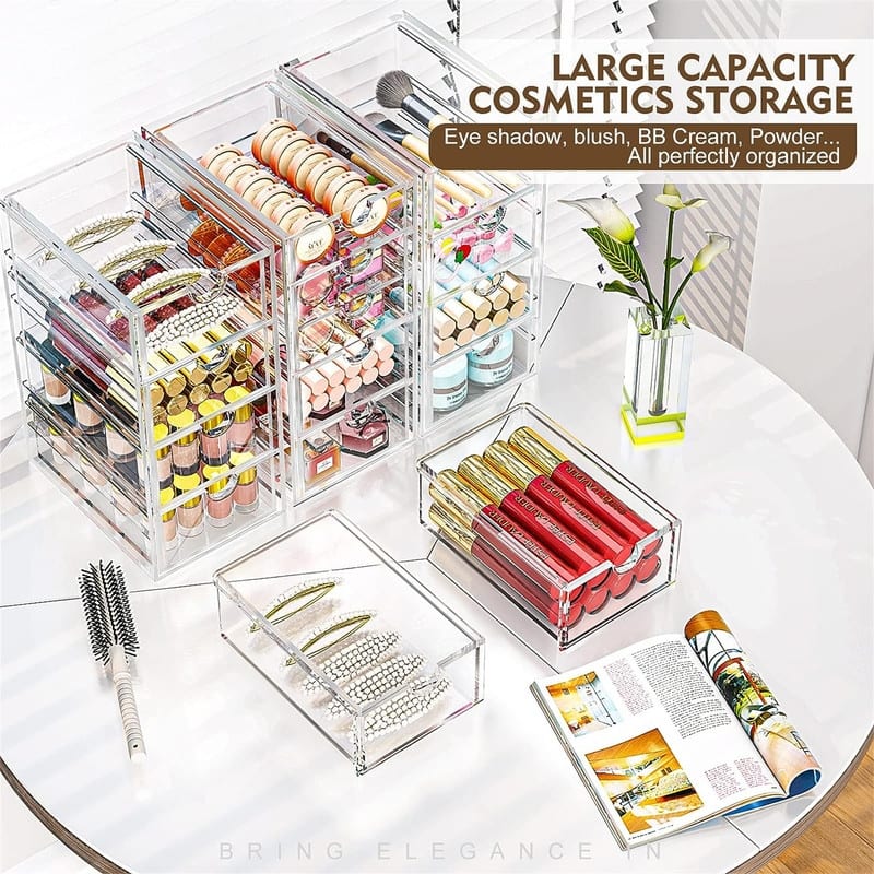 Desk Organizers And Accessories With 13 Drawers - 12.4"D x 9.84"W x 7"H