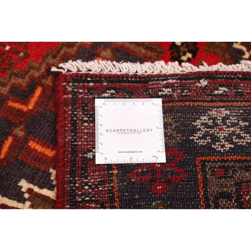 ECARPETGALLERY Hand-knotted Andelz Red Wool Rug - 3'2 x 5'1