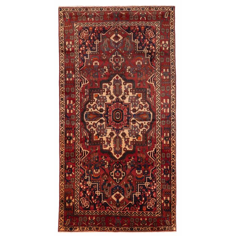 ECARPETGALLERY Hand-knotted Anadol Vintage Red Wool Rug - 5'0 x 9'11