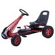 preview thumbnail 1 of 8, 4 Wheels Kids Ride On Pedal Powered Bike Go Kart Racer Car Outdoor Play Toy-Red - 41.5" x 23.2" x 24.4" (L x W x H) Red