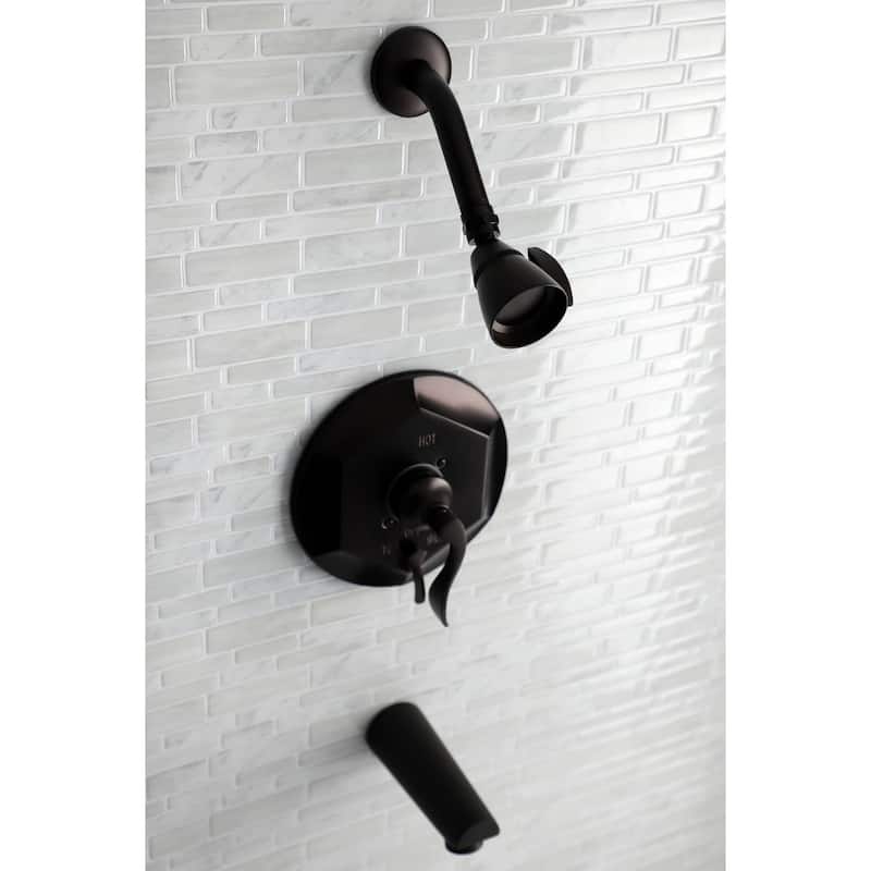 Kingston Brass Tub and Shower Trim Package with 1.8 GPM Single