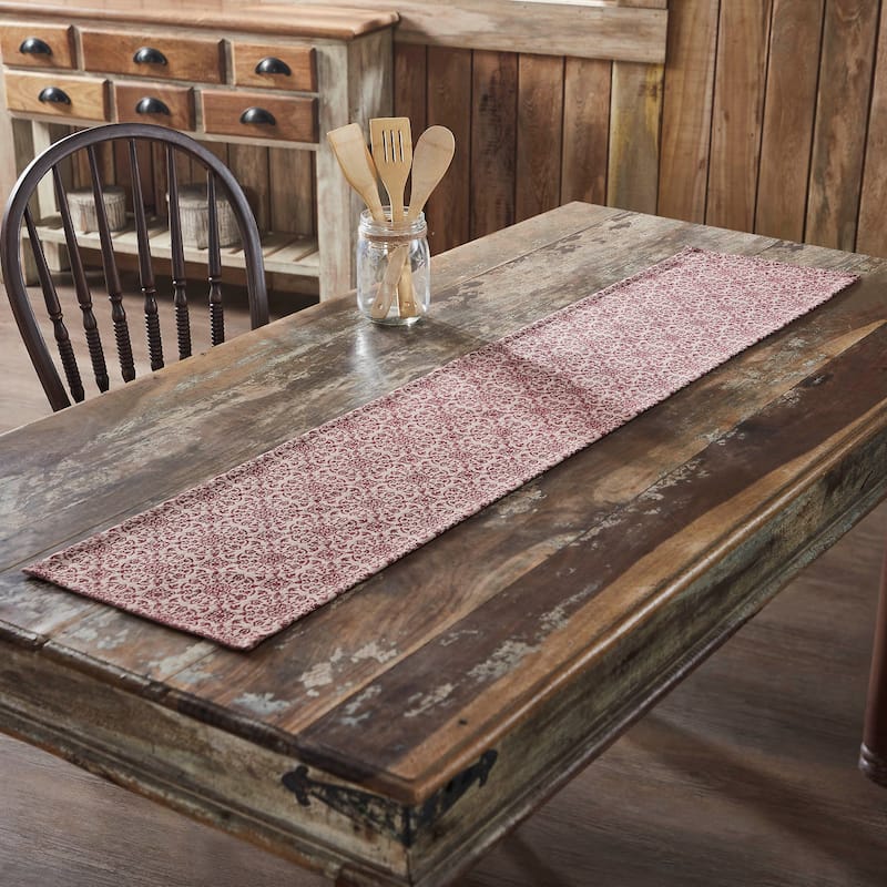 Custom House Black Tan Jacquard Runner 12x36