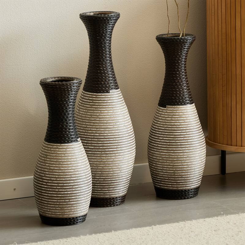Home Decorative PVC Floor Vase (Set of 3)