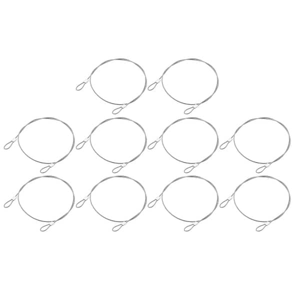 Lean Rop Wire Lanyard Cable Wire Rope, Stainless Steel Wire Cable with Loops Security ...