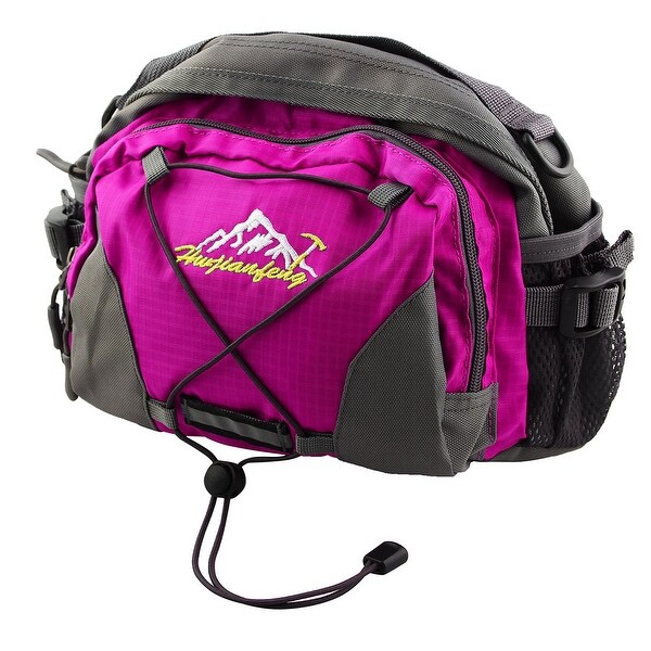 HWJIANFENG Authorized Single Shoulder Pack Adjustable Sports Waist Bag Fuchsia