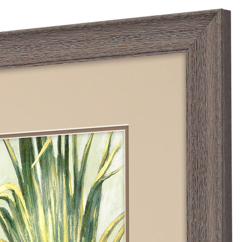 HomeRoots Set Of Two Summer Breeze Brown Framed Wall Art