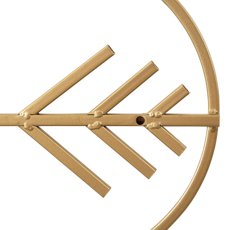 Kate and Laurel Benta Modern Arrow Metal Wall Art Plaque