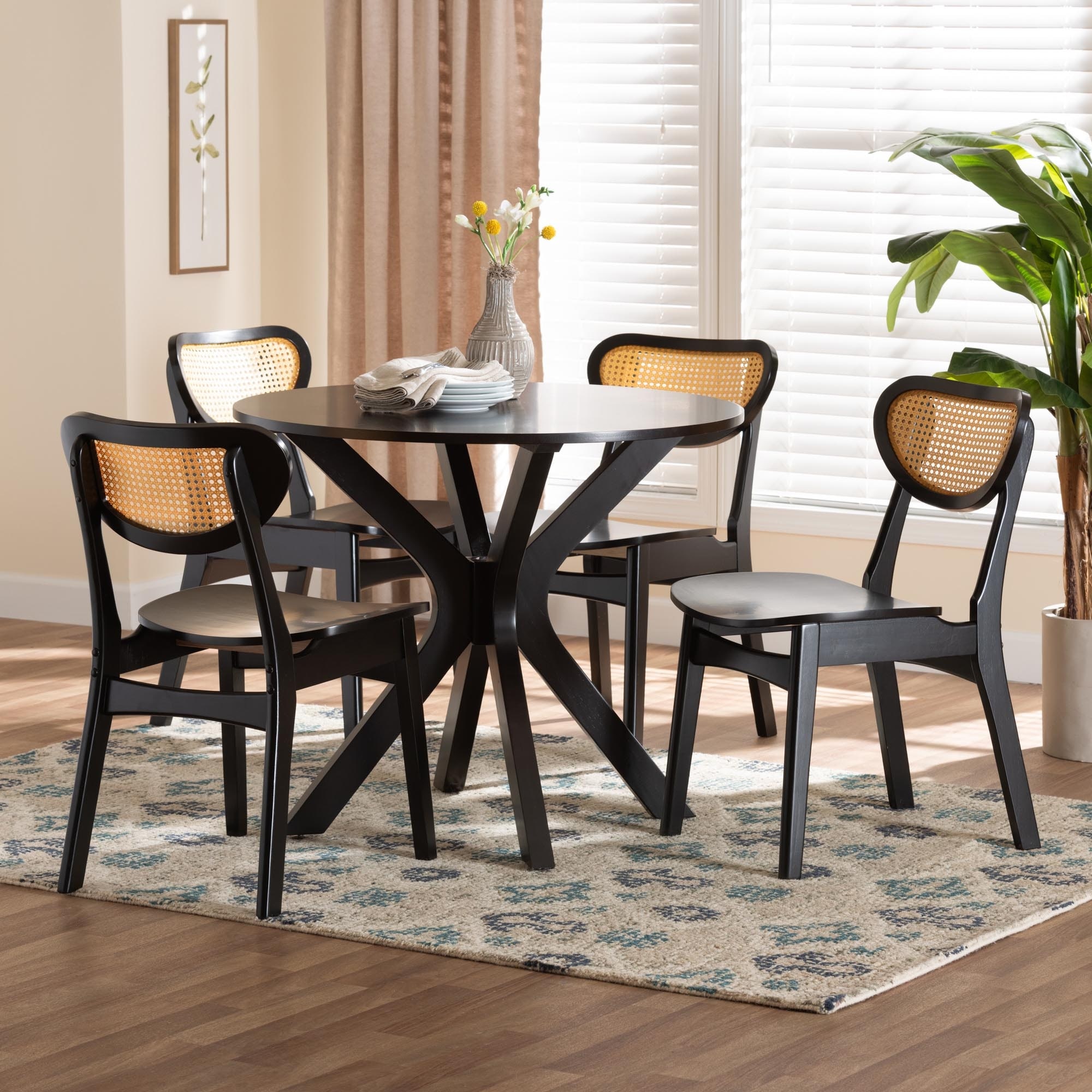 Linnet rattan cheap dining chair
