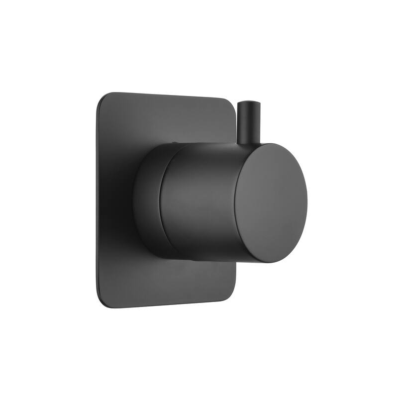 Metal Shower Control Adjustable Handle Valve Body - Black