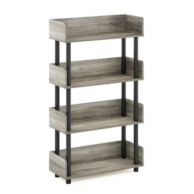 Furinno Turn-N-Tube 4-Tier Toolless Freestanding Multipurposes Display Rack, Espresso
