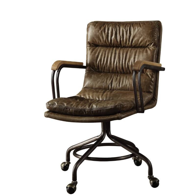 Vintage Whiskey Top Grain Leather Office Chair