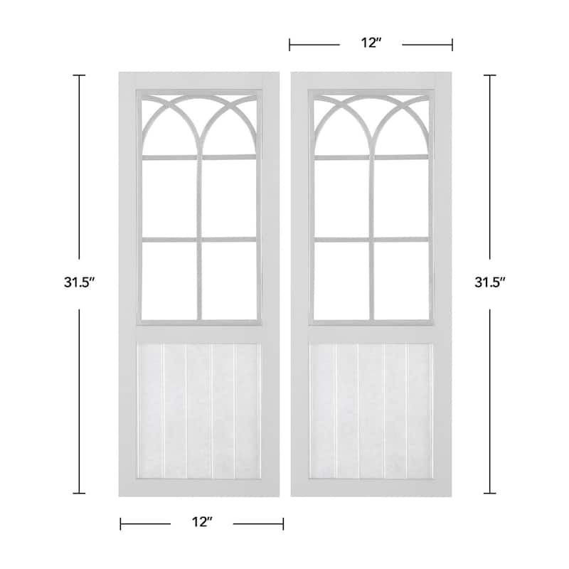 FirsTime & Co. Willow Farmhouse Window Wall Plaque Set