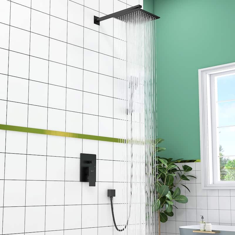 Square top spray 2.5 GPM High Pressure Shower System