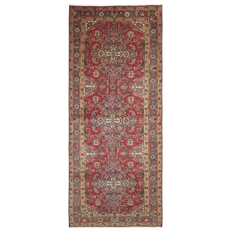 ECARPETGALLERY Hand-knotted Konya Anatolian Red Wool Rug - 5'0 x 12'6