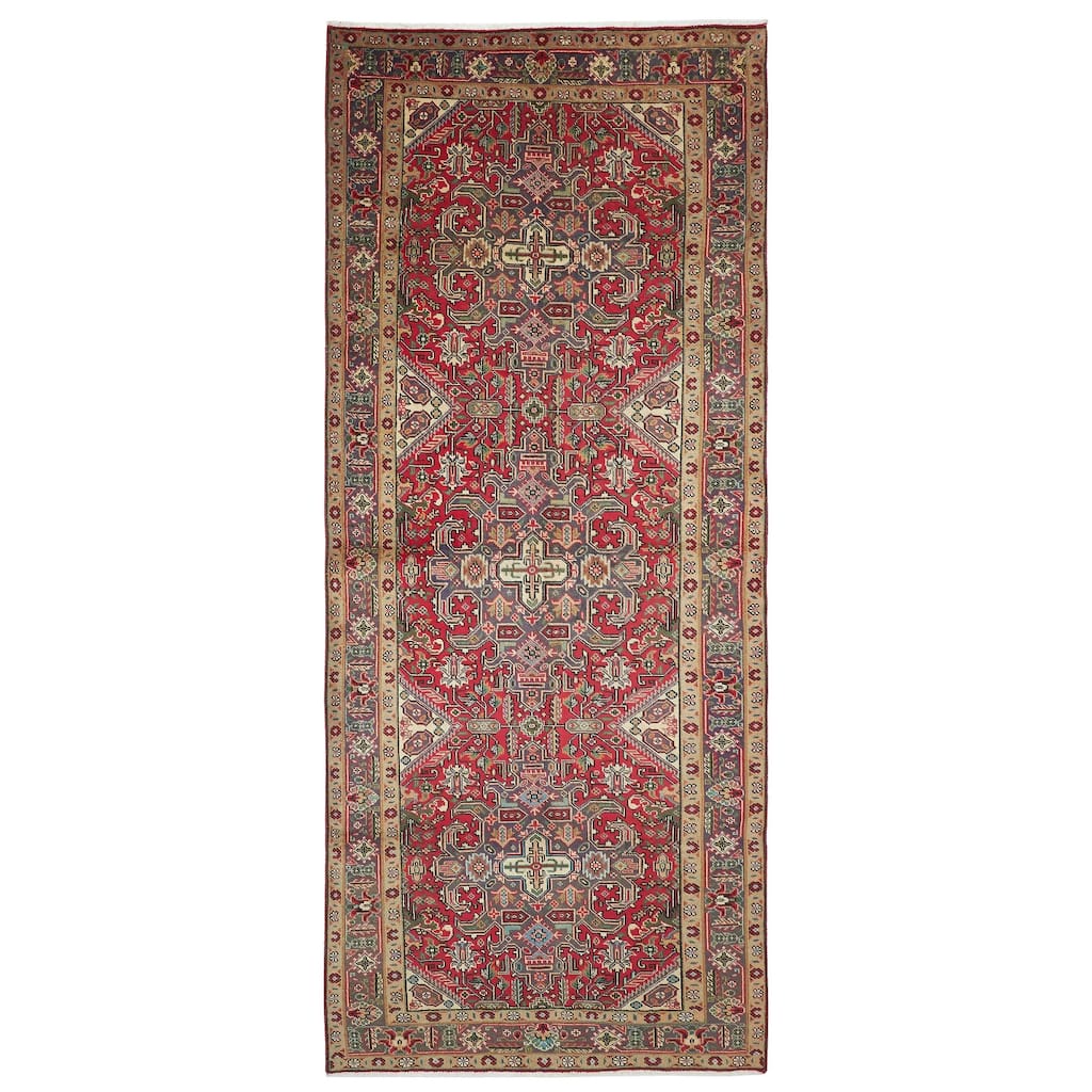 ECARPETGALLERY Hand-knotted Konya Anatolian Red Wool Rug - 5'0 x 12'6