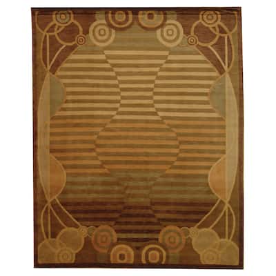 SAFAVIEH Couture Hand-knotted Tibetan Helmtrud Modern Wool Rug