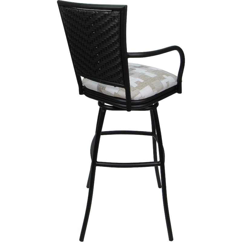 Outdoor Indoor Bar Stool Counter, Extra Tall - Erin with Arms