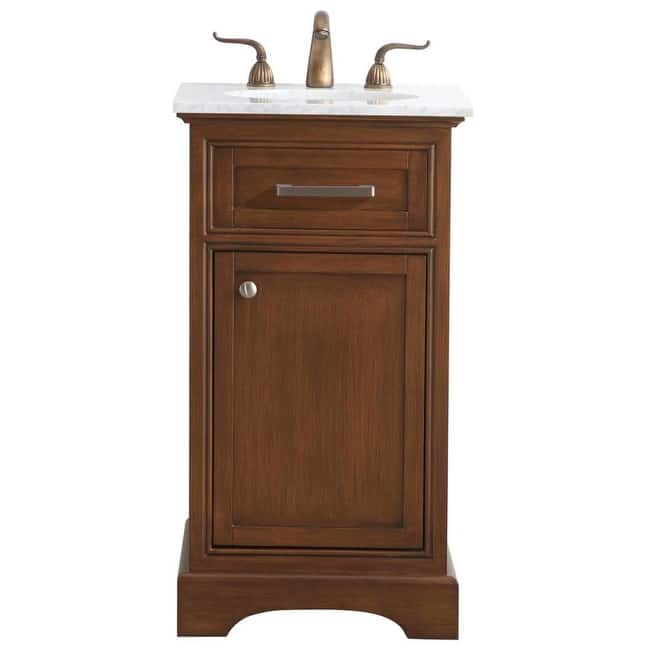 Elegant Lighting VF15019 Americana 18" Free Standing Single Basin - Teak - Wood Finish