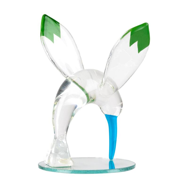 Cotton Candy Hummingbird Crystal Figurine - 2.75"