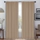 preview thumbnail 128 of 198, Superior Solid Machine Washable Room Darkening Curtains with Back Tabs, Set of 2 42" x 108" - Smoked Ash