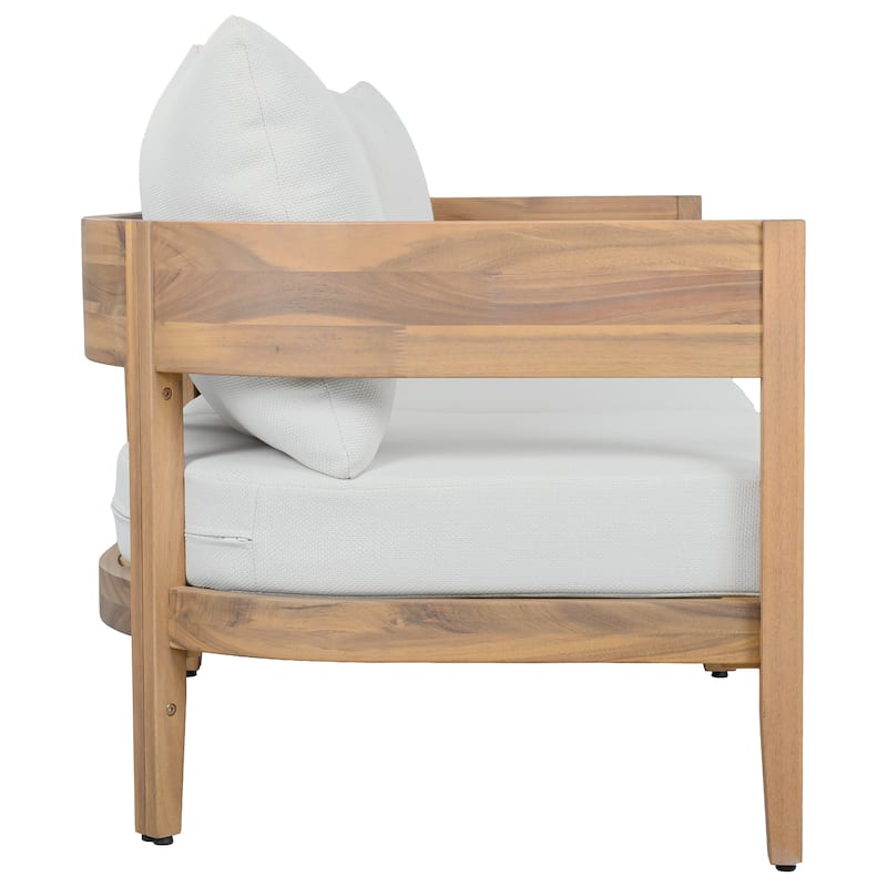 SAFAVIEH Outdoor Patio Furniture Theo 3 Seater Sofa