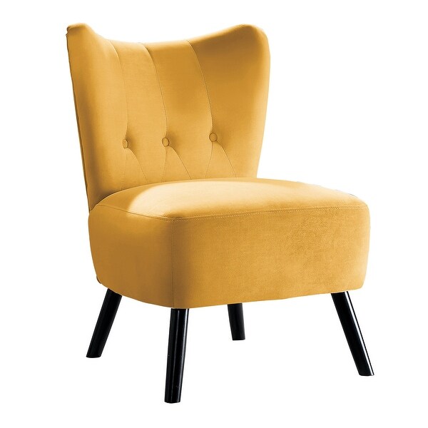overstock yellow accent chair