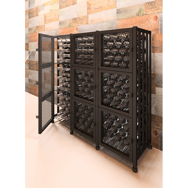 Lockable wine rack sales