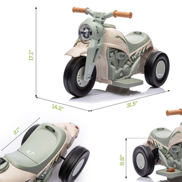 Ride On Bubble Car 6V Toddler Motorcycle with LED Lights Music Bubbles 3 Wheels and Forward Reverse for Kids Bed Bath Beyond 42199357