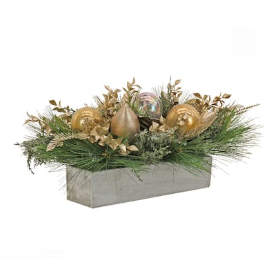 HGTV Home Collection Champagne Wishes Arrangement, Gold, 11in