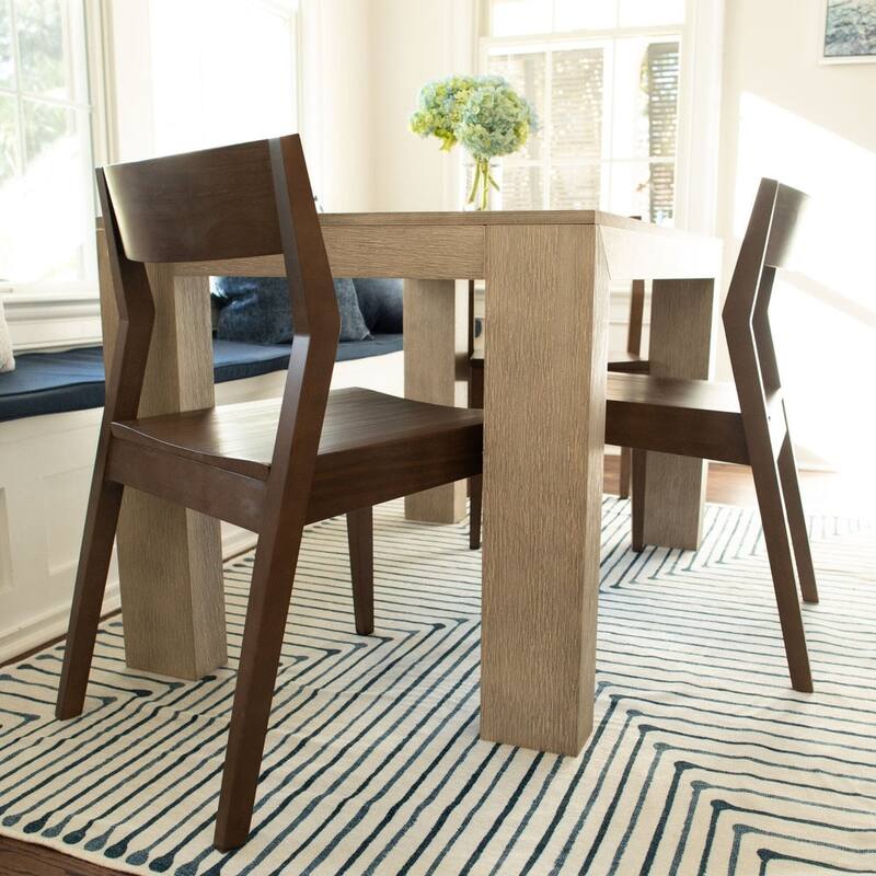 Plank and Beam Modern Solid Wood Dining Chair - Set of 2