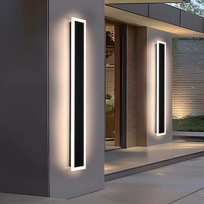 2-Pack 48" RGB Smart Outdoor Wall Lights