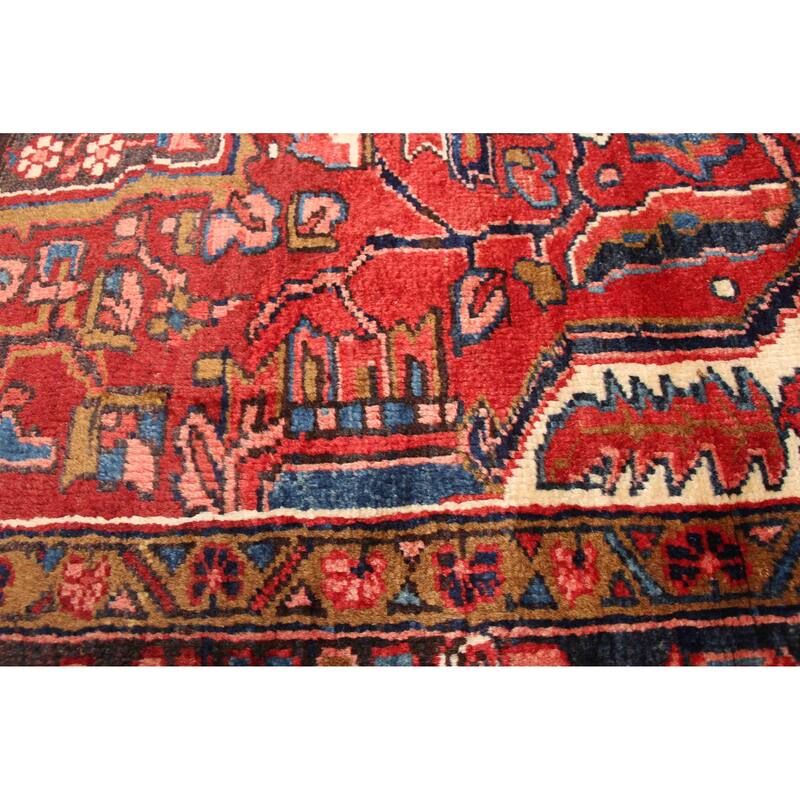 ECARPETGALLERY Hand-knotted Sarabi Red Wool Rug - 7'11 x 11'3