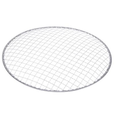 5pcs Round BBQ Grill Net 11.6"x0.9" Galvanized Iron Barbecue Mesh Mat for Baking