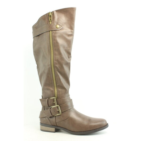 Shop Rampage Womens Hansel Wide Calf Brown Smooth Fashion ...