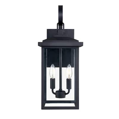KAWOTI Black Outdoor Wall Sconces and Pendant Light